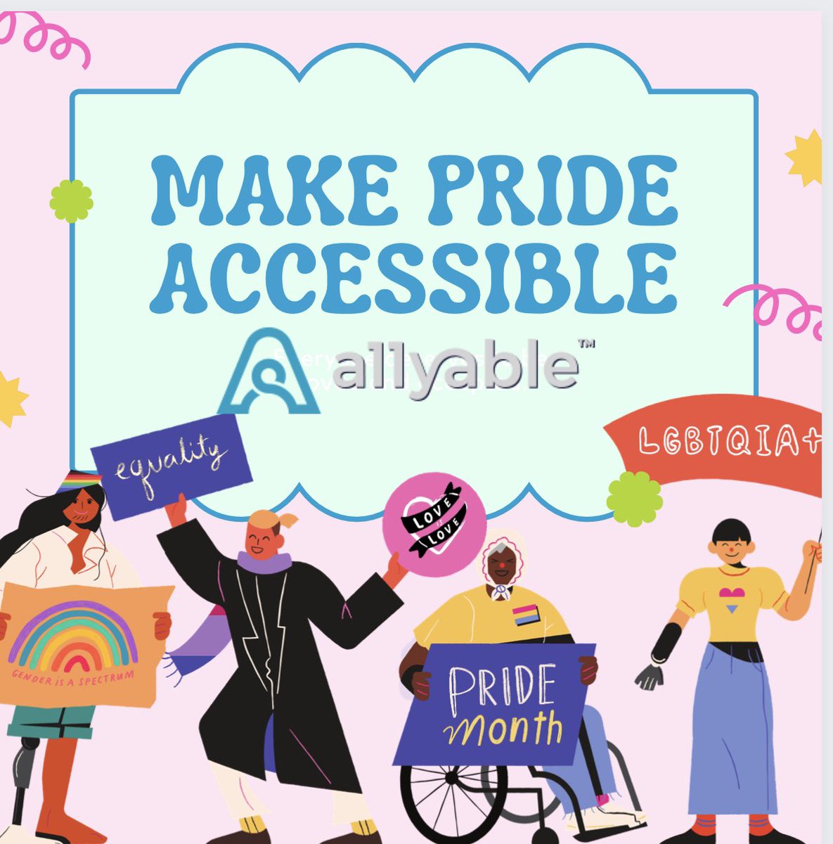 allyable's tweet image. Excited to celebrate ADA &amp;amp; Accessibility Pride Month at A11yable! 🌈🌍 #ADA #AccessibilityPrideMonth #A11yable 

allyable.com/celebrating-th…