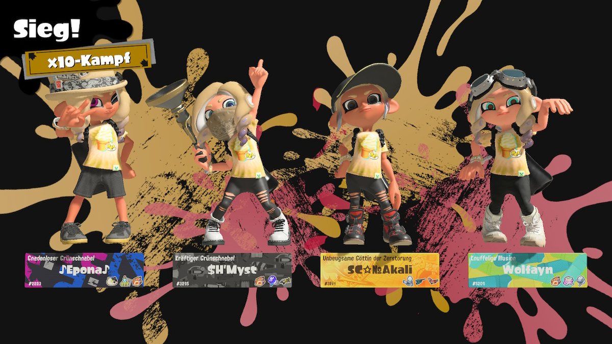 es war ein geiler Abend @wolfayn1 <a href="/fiercedeidy/">fiercedeidy</a> und Ben <3 #Splatoon3 #NintendoSwitch