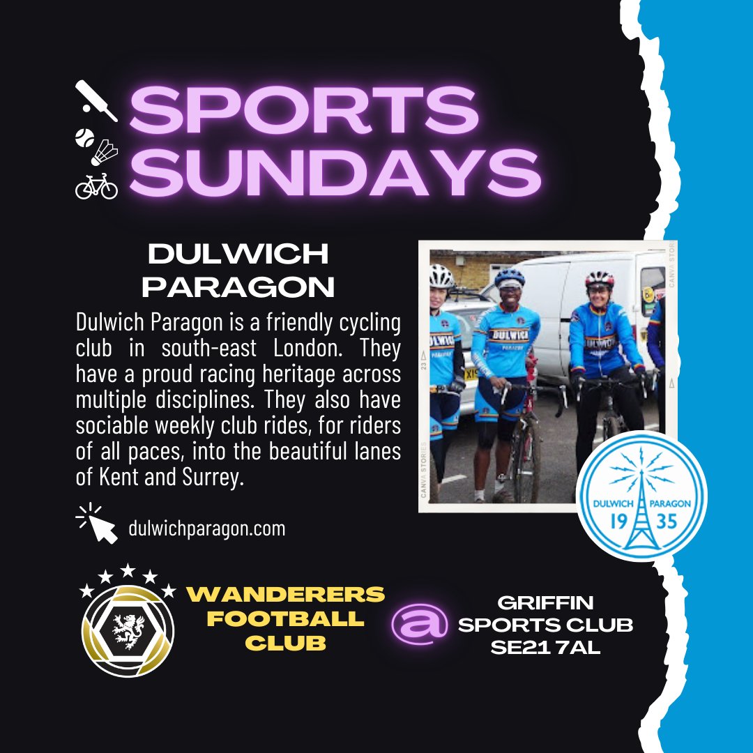 wanderersafc's tweet photo. It's Sports Sunday! Each Sunday, we promote a sports club in #Dulwich. If football is not your thing, or you want to keep active in the summer, why not get involved with these organisations?

Today, it's @dulwichparagon, who are based at the iconic @HerneHillVel.

#LocalLift https://t.co/I45nWhNXTZ