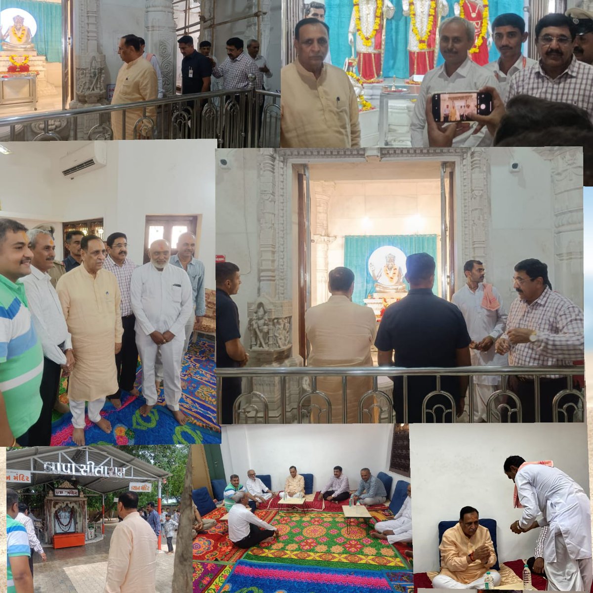 chirag_dhasa's tweet photo. _આજરોજ  *ગુજરાત રાજ્યના* પૂર્વ મુખ્યમંત્રી તેમજ *જૈન સમાજના* આગેવાન એવા માનનીય *શ્રી વિજયભાઈ રૂપાણી સાહેબ* આજરોજ *બગદાણા* ધામે *બજરંગદાસ બાપા* ના આશીર્વાદ લીધા હતા._ @vijayrupanibjp @narendramodi @Bhupendrapbjp @ChiragBotadara https://t.co/NaDi6XefGG