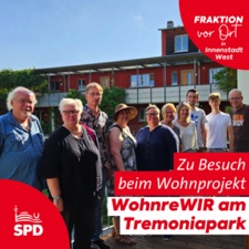MengedeI's tweet photo. Zu Besuch beim Wohnprojekt WohnreWIR am Tremoniapark
Die Mitglieder der SPD-Ratsfraktion hatten die Möglichkeit, das Wohnprojekt am Tremoniapark des gemeinnützigen Vereins „W.I.R.  - Wohnen Innovativ Realisieren“ zu besuchen und sich mit den

https://t.co/pLOzZXXv1l https://t.co/SBhALoYUy6