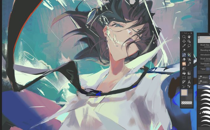might be the first time in a while one of my pieces reached the 10 hour mark hehe also im streaming it on twitch rn  