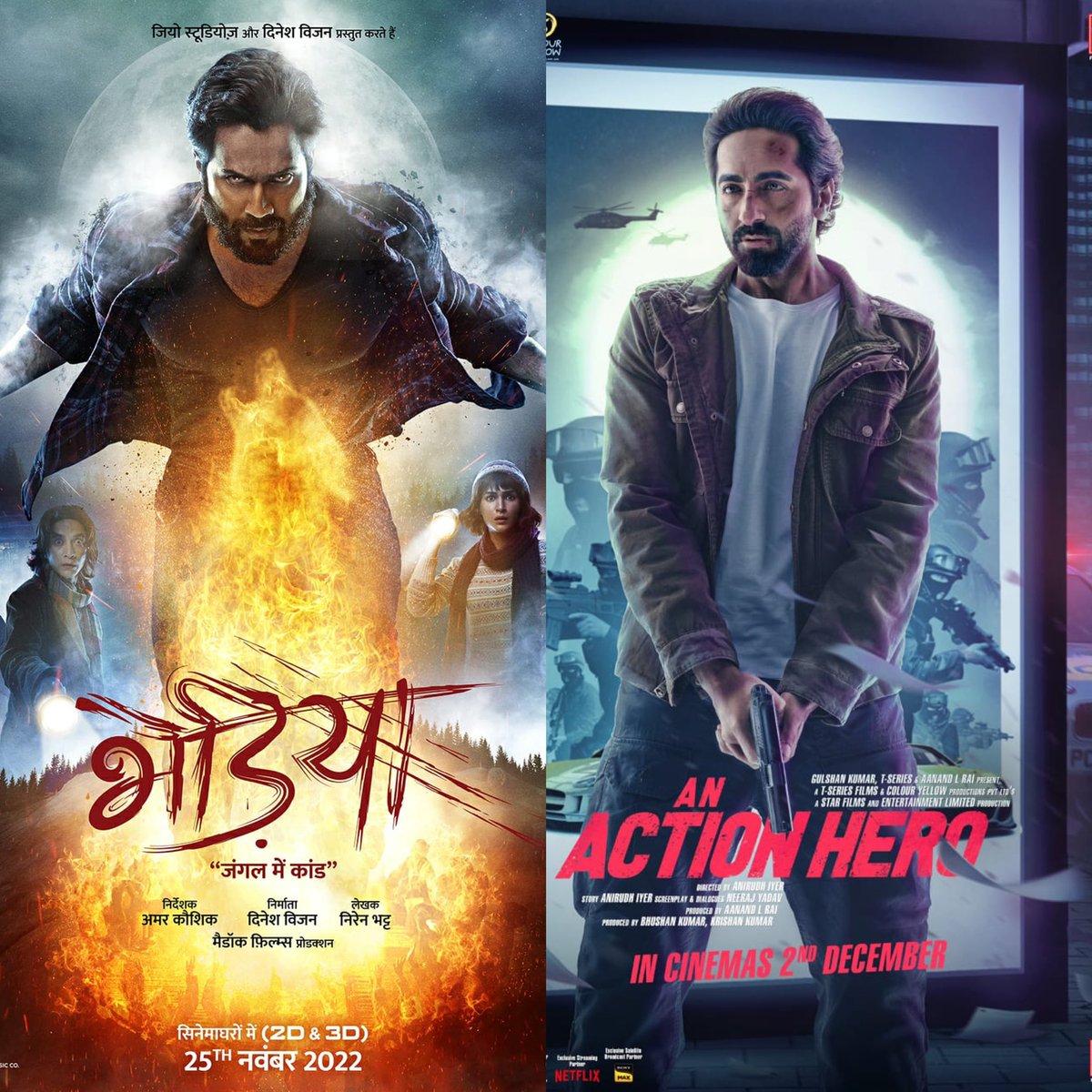 Films which deserved to be BONAFIDE HIT’s at the Box Office. 

⭐️ #AnActionHero
⭐️ #Bhediya