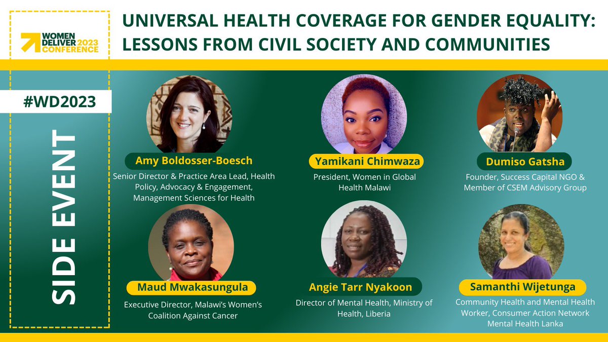 Super excited to be attending my first #WomenDeliver2023 and an opportunity to meet with my fellow <a href="/womeninGH/">Women In Global Health</a> sisters.