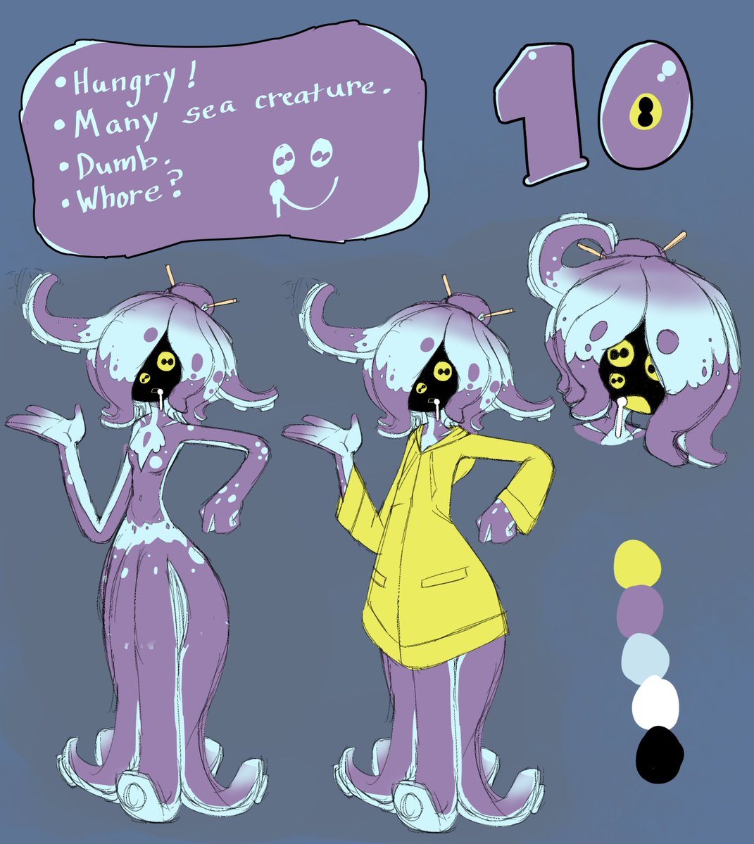 Okina_Mame's tweet photo. This octopus girl is named 10 🤤 https://t.co/RS35af5p6x