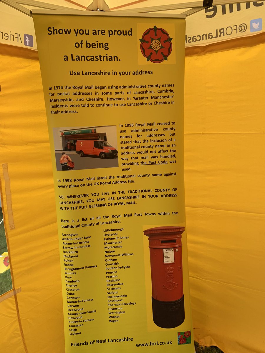FORLancashire's tweet photo. Our 2nd day at #GTECC Gt. Eccleston Show. Itβs windy here but no rain. Our stand is ready to welcome you to the Historic County of #Lancashire Selling flags, bunting, postcards, pens, badges and some books. If you canβt get here visit our on-line shop https://t.co/X8RU9QVDnz https://t.co/intdOXK6hn