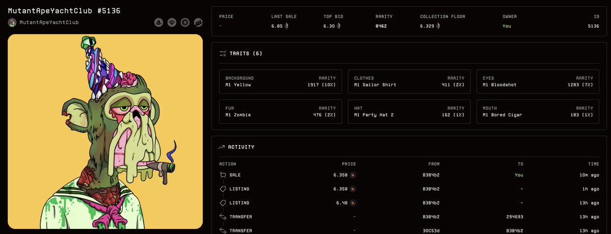 🦍The Ape of WallStreet is finally an Ape 🫡 🔥 - do Apes still follow Apes? I want to connect and tap in with every <a href="/BoredApeYC/">Bored Ape Yacht Club 🍌</a> <a href="/mutant_cartel/">Mutant Cartel World</a> holder been a fan of this community since day 1🔥 NFTs Not Dead #BAYC #MAYC