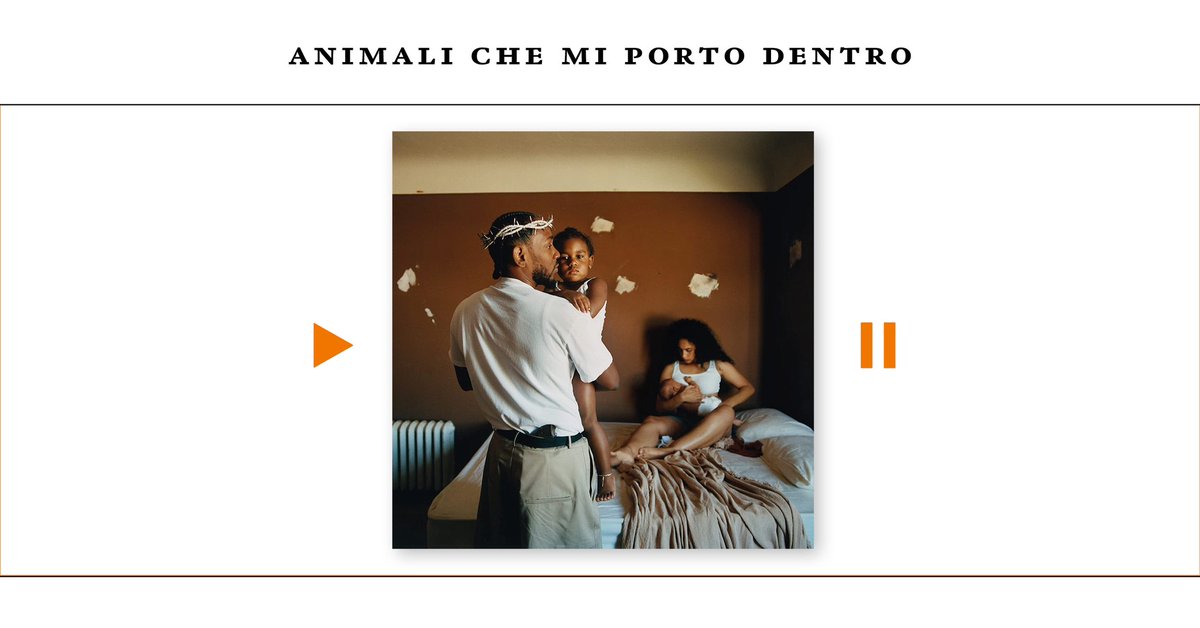 Una super guida all’orientamento dell’ultimo album di #KendrickLamar, #MrMoraleAndTheBigSteppers, in occasione del suo prossimo #concerto all’Arena di #Verona. A cura di <a href="/DeLaMarcus92/">Marco De Laurentis</a>

Pt.1➡️ altrianimali.it/2023/07/15/mr-…
Pt.2➡️altrianimali.it/2023/07/16/mr-…