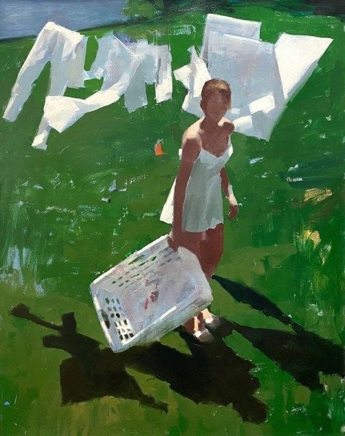 franch_laura's tweet photo. Hoy os voy a hablar de un pintor estadounidense muy interesante, Mark Tennant (Baltimore, 1950). Sus pinturas, de pincelada ágil y ancha, como inacabada, son modernas instantáneas de vida que se mueven entre el minimalismo y el realismo. 

👇🏻Abro hilo. https://t.co/zL0zKyTHS2
