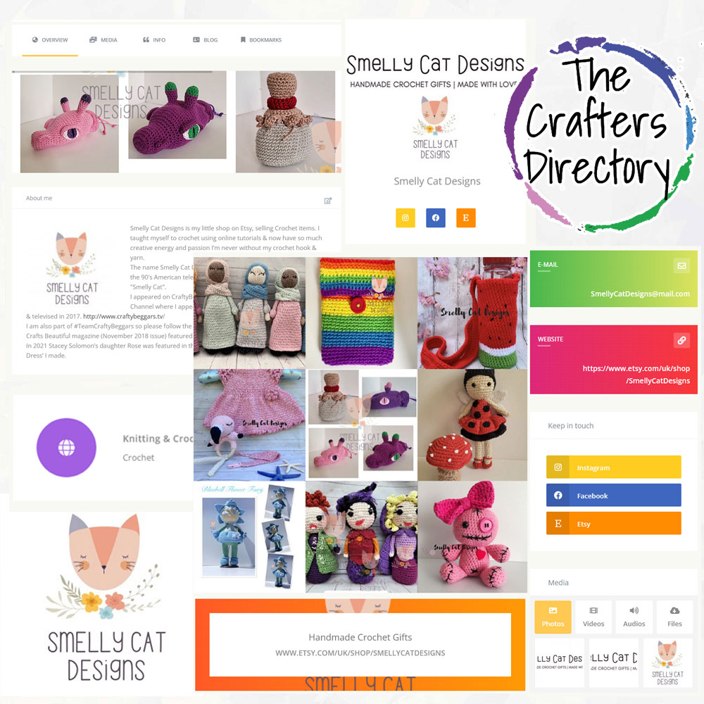 Welcome to a new member of The Crafters Directory Smelly Cat Designs 😊 Visit their listing on thecraftersdirectory.co.uk/smellycatdesig… Are you a UK crafter or creative? Why not join them and other amazing creatives for just £10 per year thecraftersdirectory.co.uk #CraftBizParty #HandmadeHour