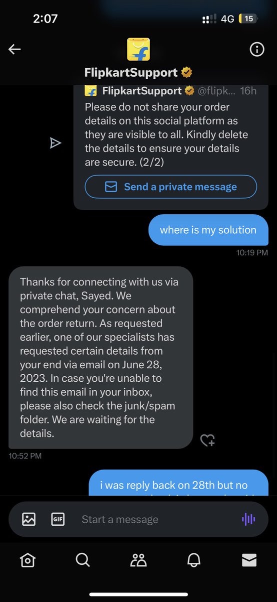 Sayed1123445's tweet photo. @Kalyan_K @ajassy @ndtv @Flipkart @FlipkartEnables 0D428322826416480100  @fraud flipkart fraud return policy blind back end team and sir krishan kalyan murti is very irresponsible person and don’t understand the costumer pain very very fraud company fraud sellers and fraud team https://t.co/Tnr8KkMGyF