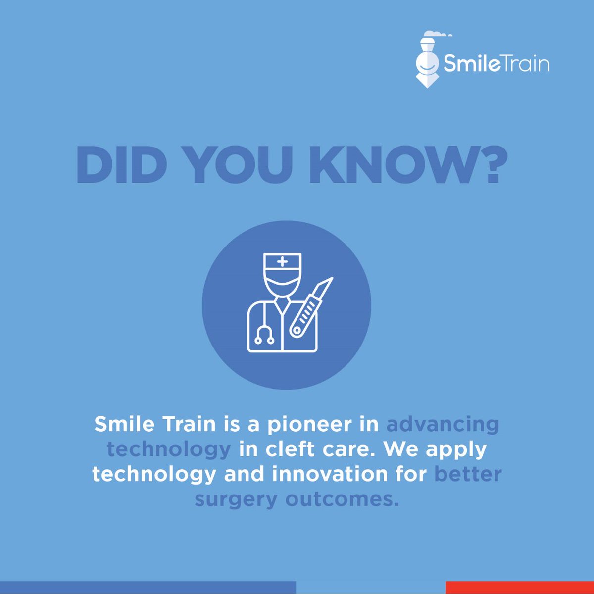 SmileTrainIndia's tweet photo. This #CleftAwarenessMonth, we acknowledge the role of technology in health care and the positive outcomes it promises and take great pride as a pioneer in advancing technology in #cleft care.    #NCCAPM2023 #SafeSurgeries https://t.co/iPNi97X2gb