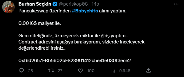 kriptogelisim's tweet photo. Fenomenler yine aynı..🤦‍♂️ Yine şaşırtmıyor.

Yahu reklam alıyorsun, İşbirliği diye yaz çok mu zor?

Neden insanların size olan güvenini böyle kötüye kullanıyorsunuz?

Bu tarz fenomenleri anında engelleyin geçin. Bir cacık olmaz bunlardan. https://t.co/kPpXrhst8y