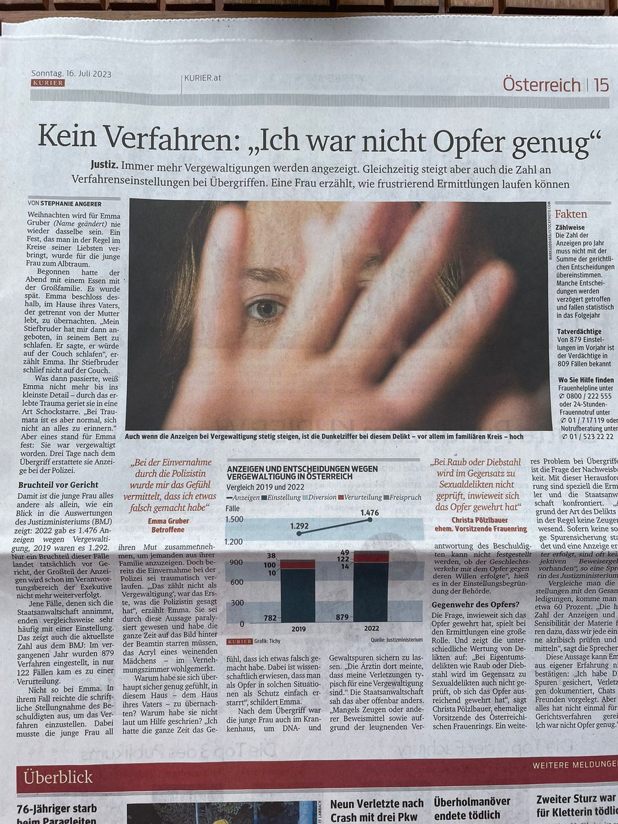 Die Justiz und staatliche Behörden sind leider viel zu oft, der verlängerte Arm von Gewalttätern. Solange das so ist wird Gewalt an Frauen verharmlost, runtergespielt, sie bekommen keine Gerechtigkeit..werden bestraft statt unterstützt, u. die Täter können ungeniert weitermachen.