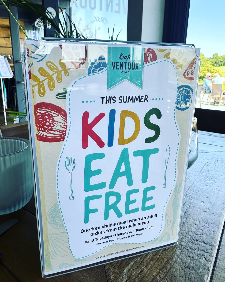 The summer holidays are upon us! 😀 That can mean but one thing… kids eat free at Cafe Ventoux on Tuesday to Thursday every week 😎 We’ve got lots of tasty treats and amazing local ice cream. Give us a call to book your table #cafeventoux #eatingoutleicester <a href="/coolasleicester/">Cool As Leicester</a>