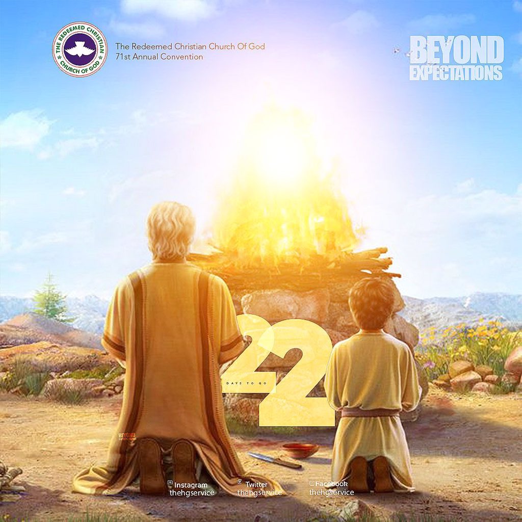 We are 22 days to an experience that will take us Beyond Expectations. Are you prepared for this encounter?? See you the Redemption City
Date: 7th -13th August 2023.

#BeyondExpectations
#TeamNehemiah