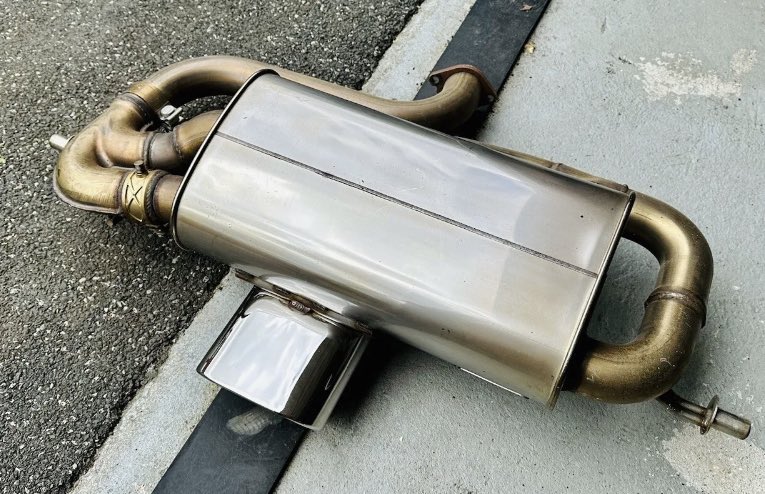 TheCarGuru's tweet photo. Just bought a new exhaust… for a car I do not own. #FuturePlanning https://t.co/vyeeFcxYU9