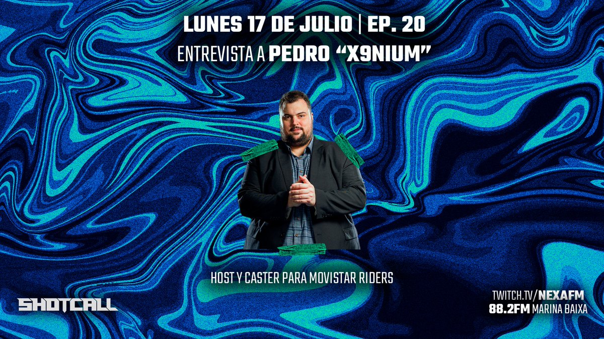 ¡Mañana tendremos de invitado a una de las mejores voces del CS!

🎙️ <a href="/x9nium/">Pedro "x9nium" Gómez</a>, host y caster para <a href="/Movistar_Riders/">Síguenos en @MovistarKOI</a> nos acompañará en el Episodio 20 de #SHOTCALL.

📺A las 20:00 en <a href="/nexa_fm/">NEXA FM Rock & Sports</a>.