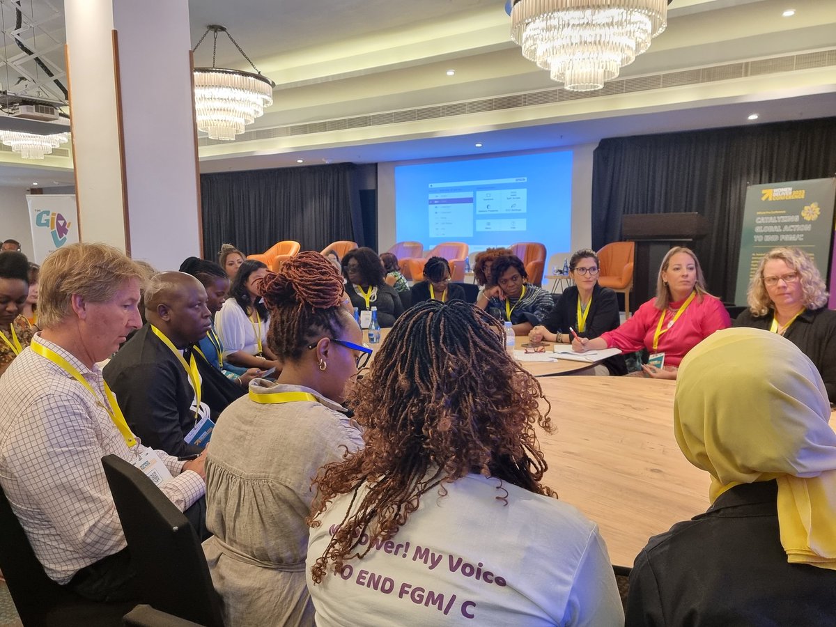 TheGirlGen's tweet photo. #WD2023 pre-conference working group session discussing 'bridging the gap-limking laws and practice. Participants are sharing what laws are available in their countries + what more needs to be done. @OrchidProject @GlobalFGMC @OptionsinHealth @LeylaHussein #EndFGM https://t.co/QnGk28bLdH