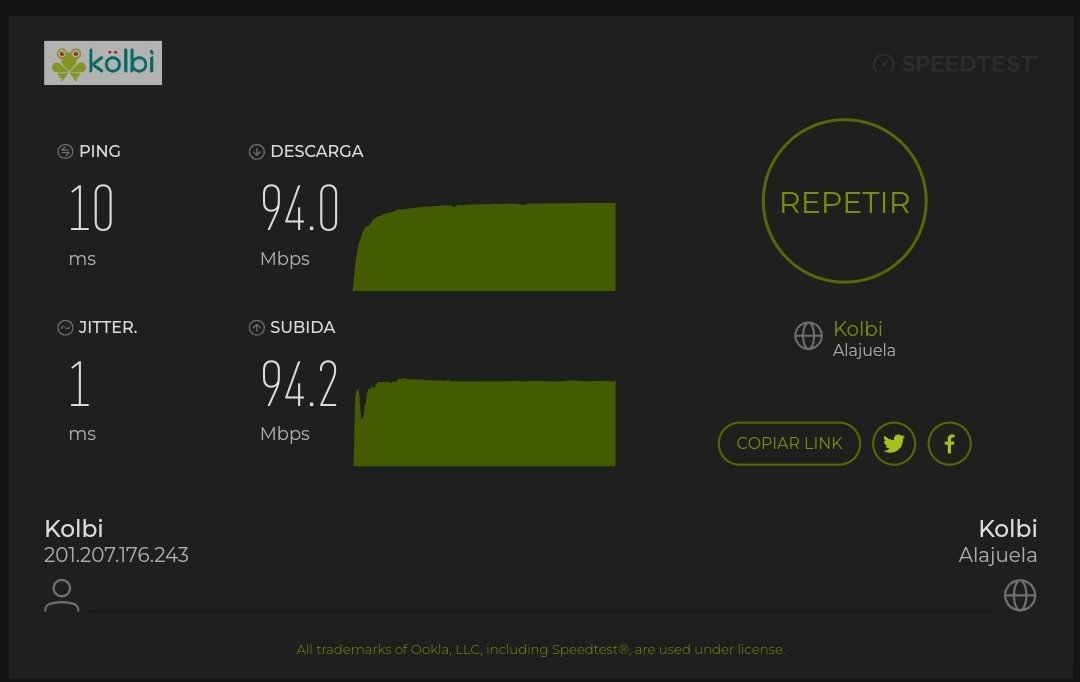 espalm's tweet photo. @Yeudy_ Di yo tengo 100mb en Palma (kolbi) y pasa así todo el día. https://t.co/wg5tXsohTu