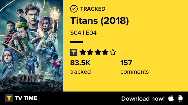 I've just watched episode S04 | E04 of Titans (2018)! https://t.co/FZgD8bRYn6 #tvtime https://t.co/916B2Hu9UO