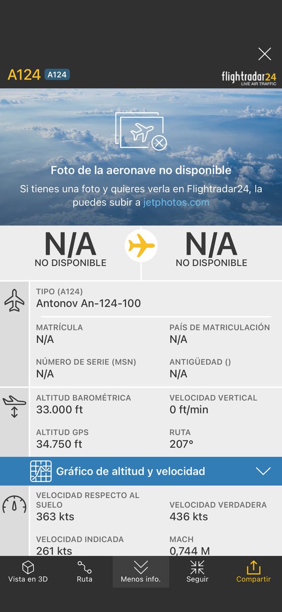 Viene en la vía el A124 y puedes seguirlo aquí: 

fr24.com/A124/312915d7