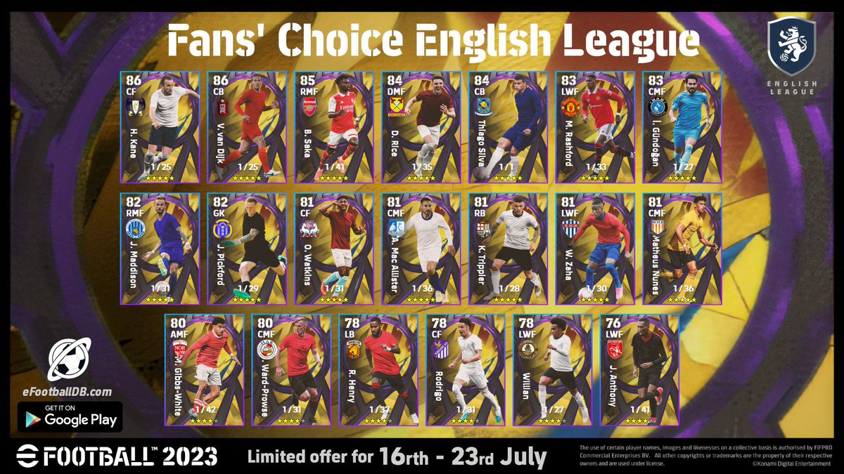 eFootballDB tweet media