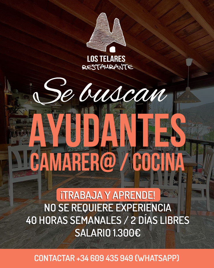 👉 ¿Quieres aprender una profesión de futuro? 🤔
ℹ️ Envía tu currículum al +34 609 435 949.
#ofertatrabajo #hermigua #trabajolagomera #lagomera #islagomera #camarero #cocinero #camarera #cocinera #trabajo