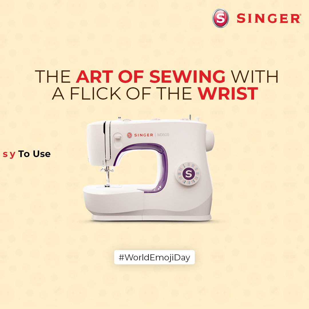 SingerIndialtd's tweet image. “Effortlessly stitch your way to beautiful creations with our super easy sewing machine.”
.
.
.
.
.
.
#SingerIndia #MoreToLife #sewingmachine #patterns #designs #creativity #outfits #sewing #stitching #designs #WorldEmojiDay #Emojis #EmojiDay