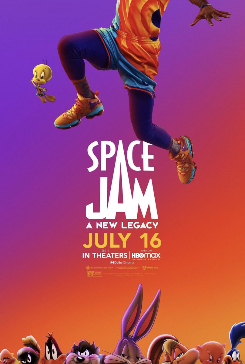 ChudTsankov's tweet photo. 🔥 On This Day 2 Years Ago July 16, 2021 - Space Jam: A New Legacy. Box office: 163.7 million USD
#SpaceJam2 #2dAnimation #LooneyToones #BugsBunny #SandroCleuzo #MalcolmLee #LeBronJames #WarnerAnimation https://t.co/gv33D5jNt9