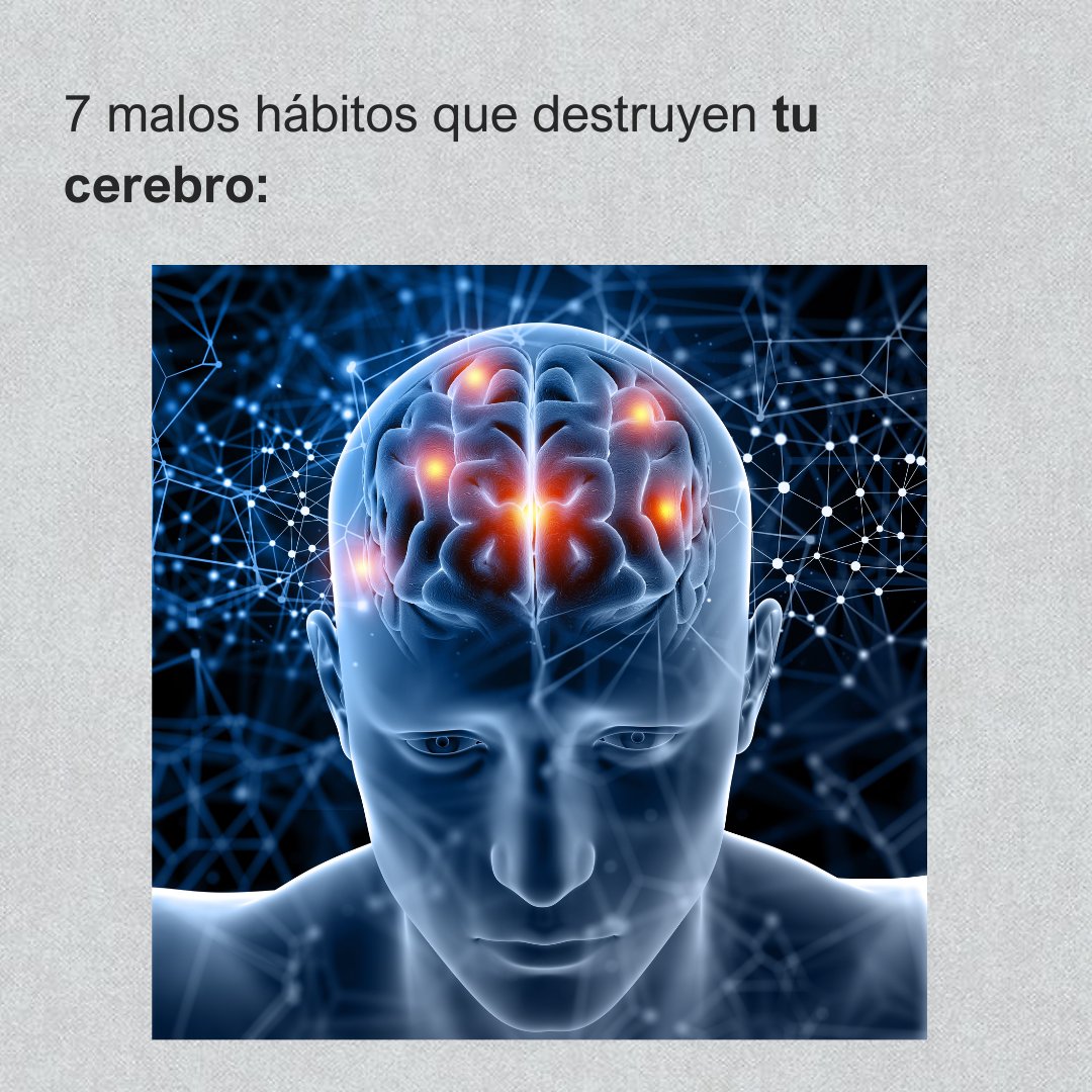MasculinaAlfa's tweet photo. 7 malos hábitos que destruyen tu cerebro...

//HILO// https://t.co/n5AWrGOezA