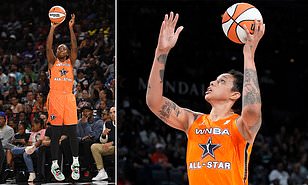 Brittney Griner impressed on her emotional return to the #WNBA All-Star Game.

Jewell Loyd's record 31 points helped Breanna Stewart's team to victory.

#seanknows https://t.co/TU3CWMcCLM