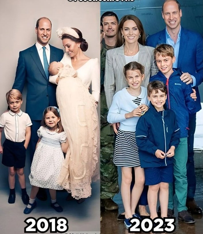 🏴󠁧󠁢󠁷󠁬󠁳󠁿      Wales Family       🏴󠁧󠁢󠁷󠁬󠁳󠁿
     2018 vs 2023
ah time goes by so fast❤🥺
#Royals #RoyalFamily 
#PrincessCatherine #PrinceWilliam 
#PrinceGeorge #PrincessCharlotte 
#PrinceLouis #walesfamily