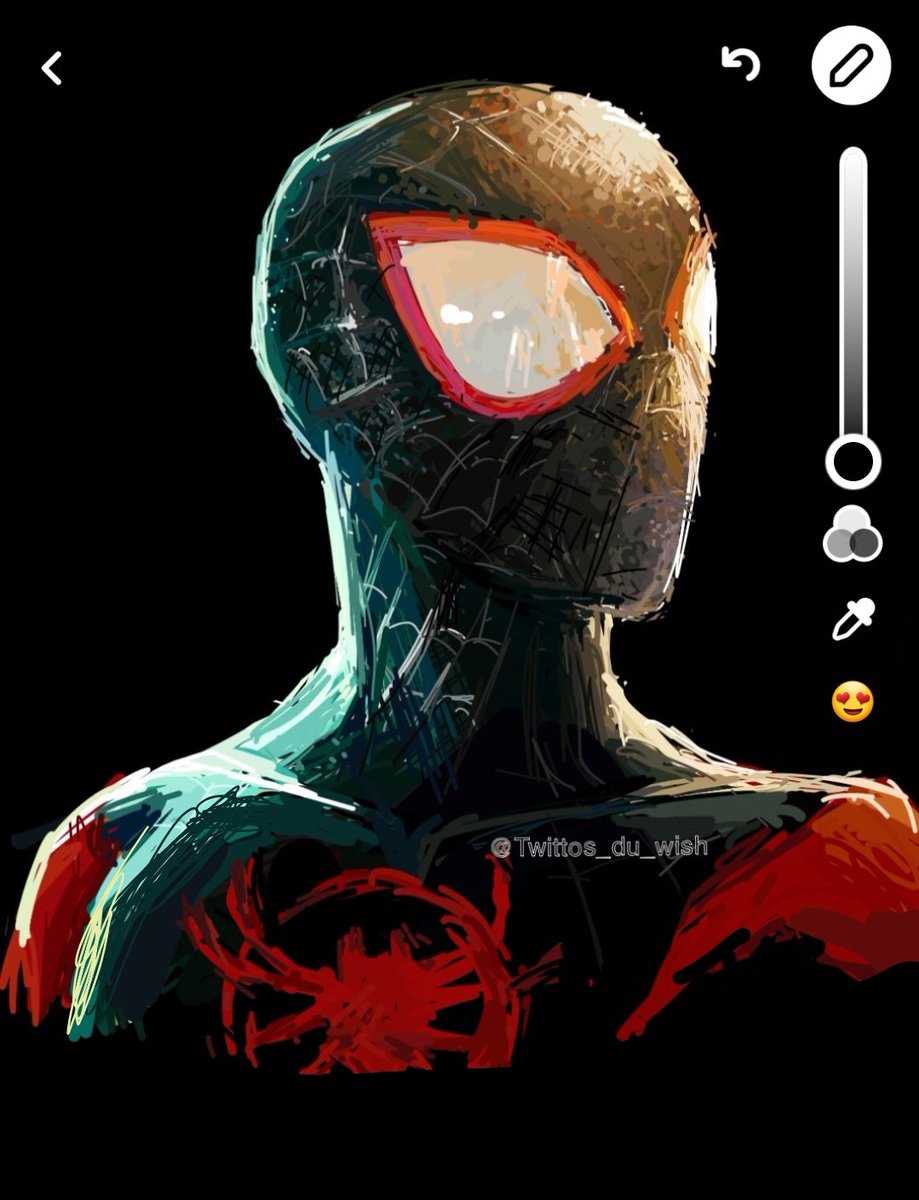 Twittos_du_wish's tweet photo. Miles Morales dessiné sur snap mesdames et messieurs https://t.co/nPXVmjfqtA