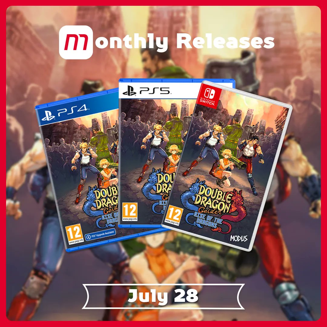 MindscapeGames's tweet photo. Jimmy and Billy Lee are back for a fresh round of fighting! 🥊 The classic beat 'em up franchise is waiting for you to pull off those big combos on July 28! 🎮 

-

#beatmup #fightinggame #streetfighter #indiegames #gaming #gamingcommunity #DoubleDragon https://t.co/Det4MvhGWl
