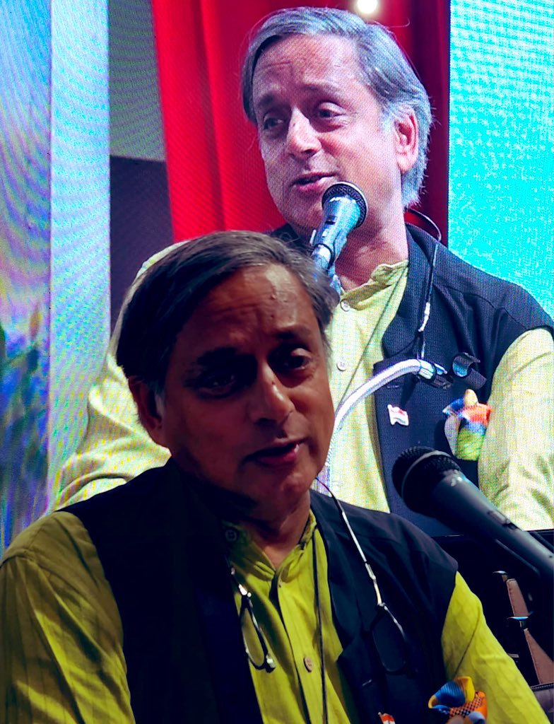ShashiTharoor's tweet photo. In many moods during my speech! #MLAAwards https://t.co/Gusi020zDd