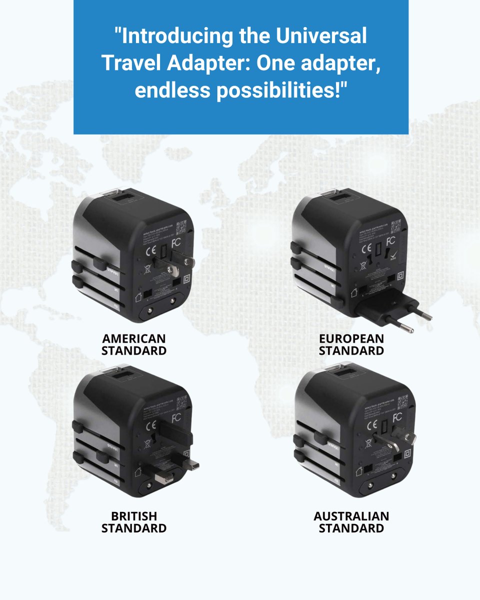 iBlockCube's tweet image. 🔌⚡️ Don't let your adventures be limited by plugs and power! ✈️🌍 

The #iBlockCube Universal travel adapter is a digital nomad's best friend! Check out here the Ultimate Guide to Universal Travel Adapters. 

#TravelEssential #DigitalNomadLife  rfr.bz/t6fapfa