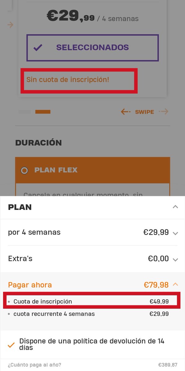 jvanjete's tweet photo. @BasicFit_ESP ¿me explicáis eso?
Publicitais sin cuota de inscripción y luego la cobráis 🤔 https://t.co/Fsi4PbgDRD