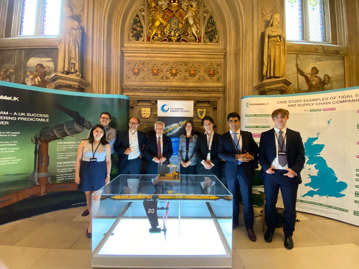 The APPG for Marine Energy I created in 2016 brings together/promotes the only renewable sector that contributes to baseload energy. Good progress since well supported by govmt. Thx @RenewableUK @MarineCouncil exhibition in Parlmt to highlight cross UK opps inc supply chains