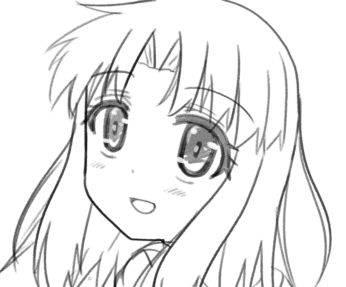今日の先行版下書き!久しぶりのさっちゃん!(゜□、゜)