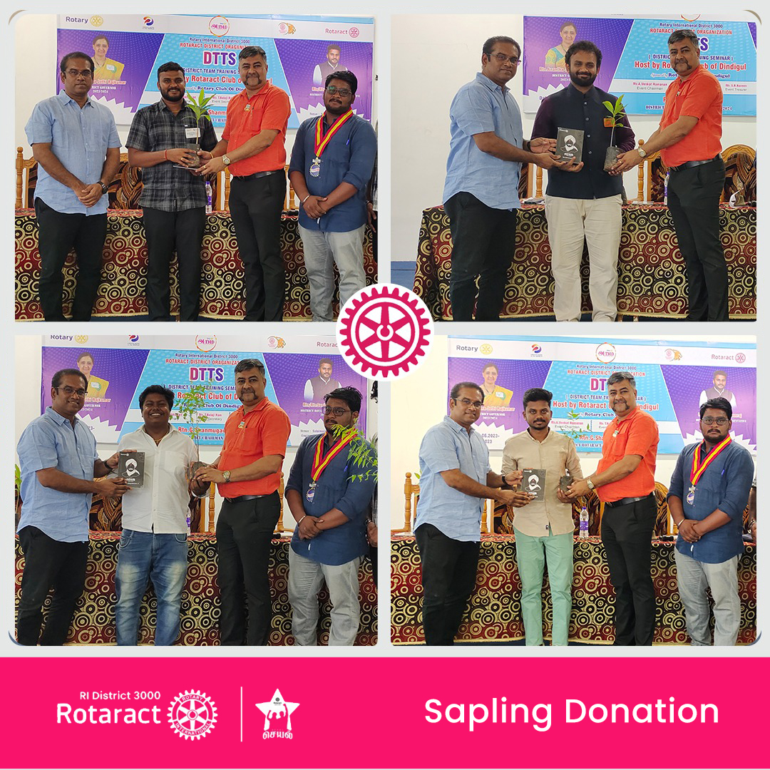 3000Rotaract's tweet photo. Our Team's 1st initiative Project of Tree plantation for DTTS. We have given tree to Guest and District Officer for environment. Our Request that Trees should be grown safely.
#seyal #rotaract3000 #rotary3000 #rotaractor #rotaract #rotaract2324 https://t.co/uo0xiVDY3u