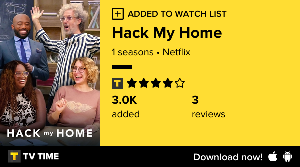 XampyF's tweet photo. I've just started following Hack My Home https://t.co/GNnZtvsRlR #tvtime https://t.co/oFCcztHJFm