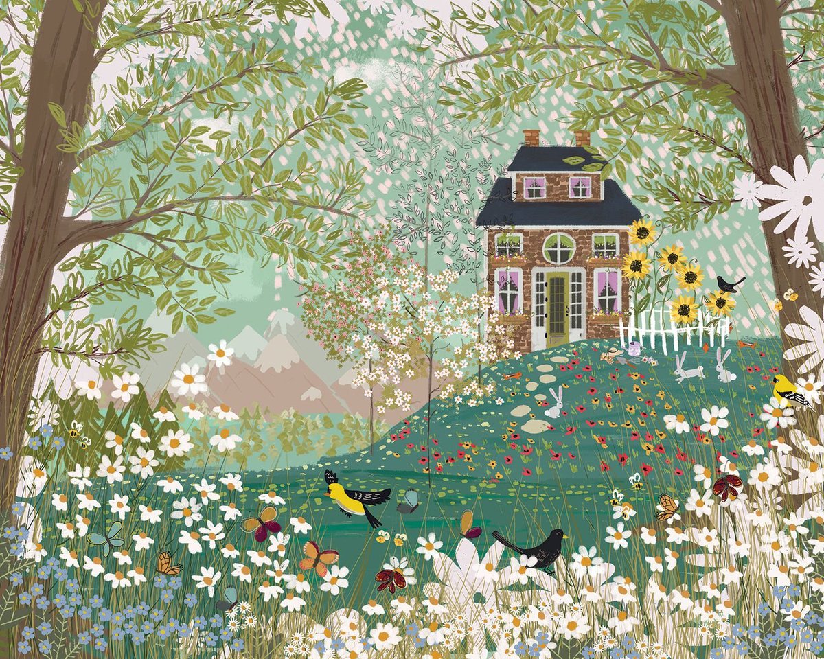 marysia_cc's tweet image. Summer garden by Joy Laforme