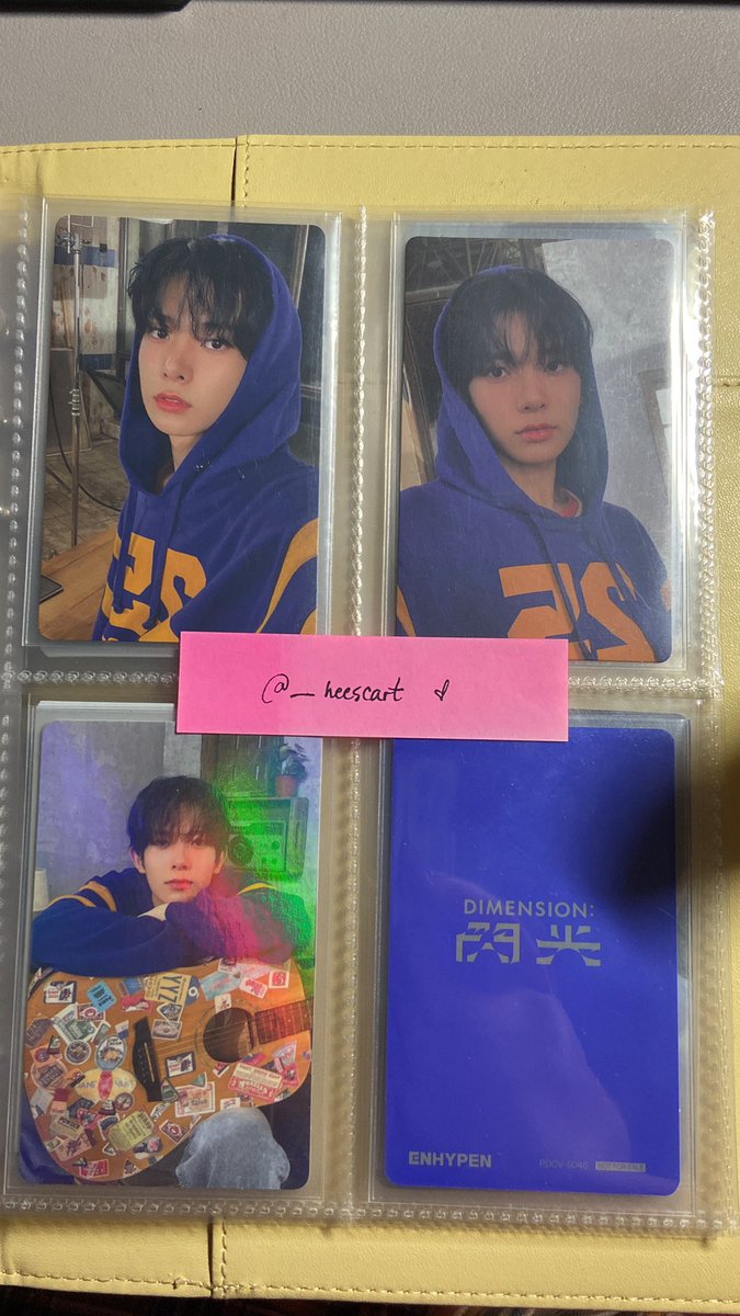 _heescart's tweet photo. wts lfb ph ! 

- hee hoodie reg, ess, holo 
- 1.2k for all! (less 100 if payo) 
- all in mint condi 
- reply / dm to claim :> 

# hee hoodie wts lfb ph charybdis holo reg essential enhypen photocard pc heeseung https://t.co/H1M1HWZGh6