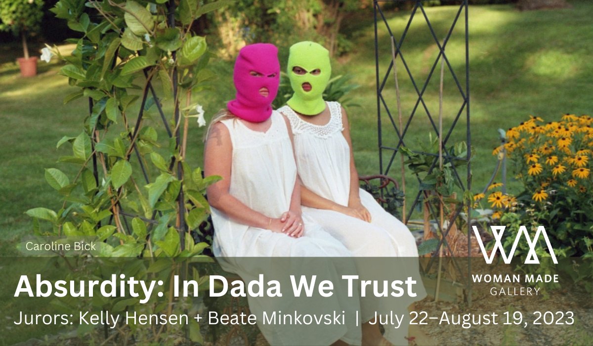 Absurdity: In Dada We Trust" opens with an artist reception on July 22, 2023 from 4 to 7 PM at Woman Made Gallery. - 
mailchi.mp/womanmade.org/…

#womanmadegallery #feministart #womenartists