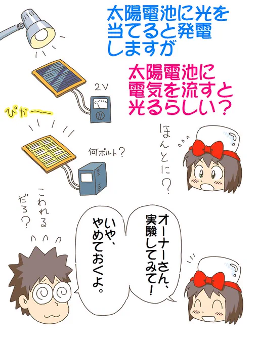 売れのこったブラウン管のおはなし。(820)

太陽電池は光るのか? 