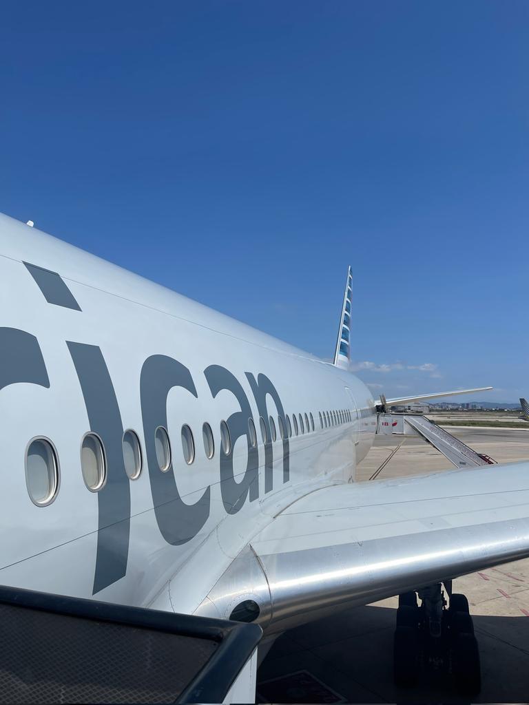 Craziest boarding ever? The usually efficient people <a href="/AmericanAir/">americanair</a> let chaos rule for AA67 BCN to JFK this afternoon.  After calling group 1, the screens showed group 5... and things devolved from there.  Fingers crossed the flight is more typical. Lovely aircraft though.  :)