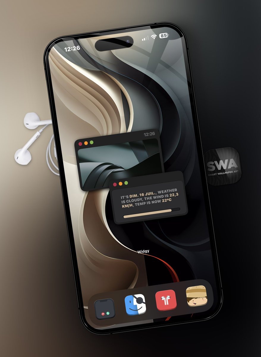 TeboulDavid1's tweet photo. Sunday, new wall, and now happy with new double screen Widgy #SWAapp โค๏ธ ๐ด๐ด๐ด
.
.
๐ถ๏ธ SWA Wall app : https://t.co/6jeeAvrvME
โ๏ธ Telegram : https://t.co/0Qnc4IaoE7
.
.
.
@SeanKly
#ScreenshotSL
#Widgy
#ios16homescreen
#nojailbreak
#iOS1651
#Wallpaper
#iPhone14ProMax https://t.co/0Zswi2XAVR