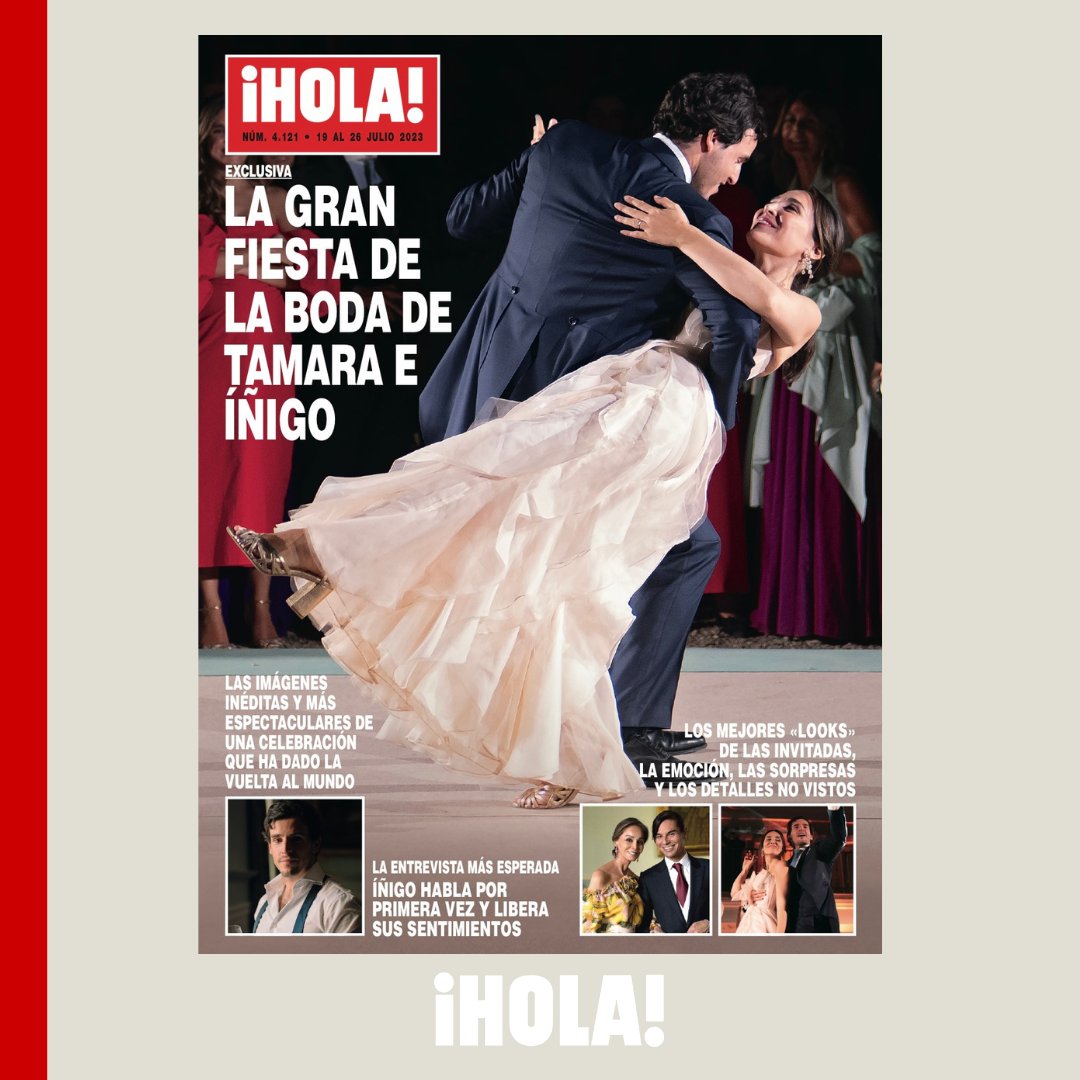 Mañana volvemos a quiscos! ❤️ Por segunda semana consecutiva la Revista  ¡HOLA! adelanta su portada para mostrar en exclusiva la gran fiesta de la  boda de #TamacaFalcó e #IñigoOnieva💍, image size:1080x1080