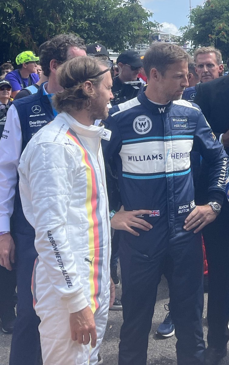 SEBASTIAN VETTEL AND JENSON BUTTON